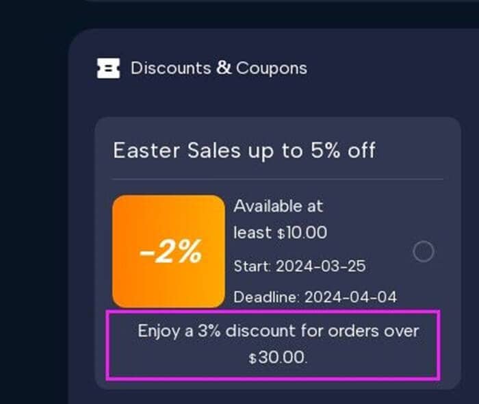 coupon